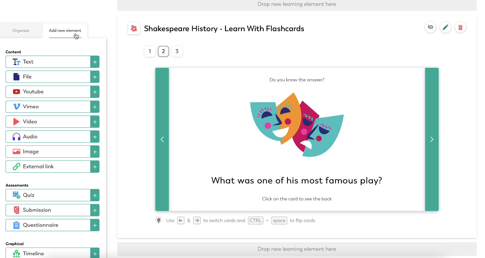screenshot of Edaptio LearnU